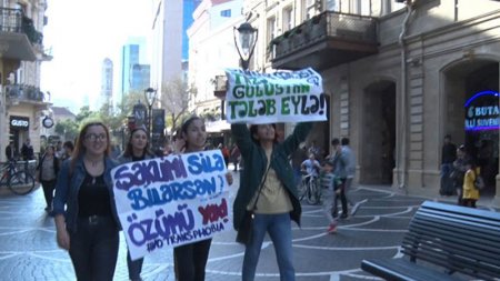 Bakıda yenidən aksiya keçirilib (FOTOLAR) Bakıda yenidən aksiya keçirilib (FOTOLAR)