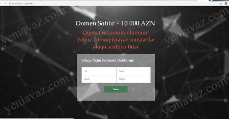 Ziya Məmmədovun oğluna məxsus domen 10 000 manata satılır - FOTOFAKT Ziya Məmmədovun oğluna məxsus domen 10 000 manata satılır - FOTOFAKT