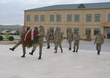 Zəfər Günü münasibətilə hərbi hissədə tədbir keçirilib