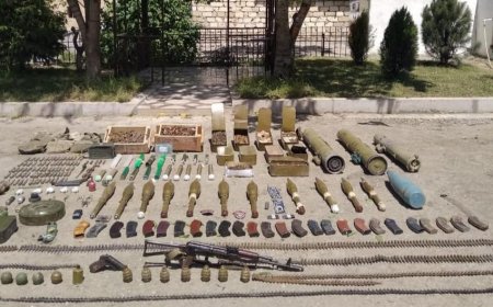 Şuşada ermənilərin silah anbarı tapıldı: Görün nələr var! Şuşada ermənilərin silah anbarı tapıldı: Görün nələr var!