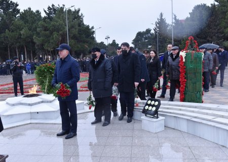 Sumqayıtda 20 Yanvar şəhidlərinin xatirəsi yad olunub