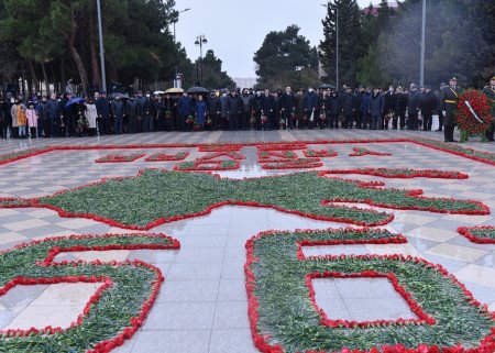 Sumqayıtda 20 Yanvar şəhidlərinin xatirəsi yad olunub