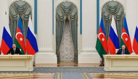 Prezident İlham Əliyev və Prezident Vladimir Putin mətbuata bəyanatlarla çıxış ediblər YENİLƏNİB Prezident İlham Əliyev və Prezident Vladimir Putin mətbuata bəyanatlarla çıxış ediblər YENİLƏNİB
