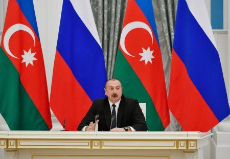 Prezident İlham Əliyev və Prezident Vladimir Putin mətbuata bəyanatlarla çıxış ediblər YENİLƏNİB Prezident İlham Əliyev və Prezident Vladimir Putin mətbuata bəyanatlarla çıxış ediblər YENİLƏNİB