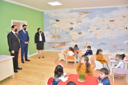 Şamaxı rayonunda körpələr evi-uşaq bağçasının və yeni məktəb binasının açılışı olub Şamaxı rayonunda körpələr evi-uşaq bağçasının və yeni məktəb binasının açılışı olub