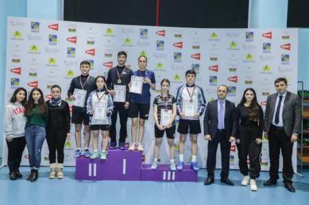 Badmintonçular arasında Bakı şəhər birinciliyinə yekun vurulub