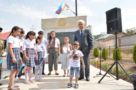 Şamaxıda Vətən müharibəsi şəhidlərinin xatirə kompleksinin açılışı olub