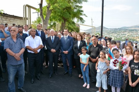 Şamaxıda Vətən müharibəsi şəhidlərinin xatirə kompleksinin açılışı olub
