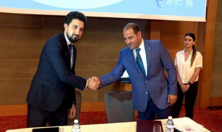 Azərbaycan Cüdo Federasiyası ilə Azərbaycan İdman Jurnalistləri İctimai Birliyi arasında Anlaşma Memorandumu imzalanıb