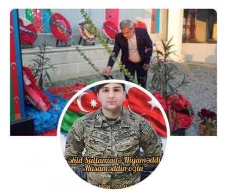 Şəhid balamız Niyaməddin Sultanzadənin ruhu qarşısında baş əyərək..., Şəhid balamız Niyaməddin Sultanzadənin ruhu qarşısında baş əyərək...,
