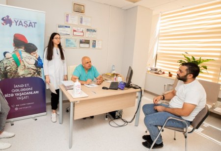 “YAŞAT” Fondunun Himayəçilik Şurasının üzvü Məsud Aşina ağır yaralılarımızı müayinə edib “YAŞAT” Fondunun Himayəçilik Şurasının üzvü Məsud Aşina ağır yaralılarımızı müayinə edib
