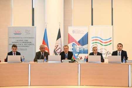 Ceyhun Bayramov “Orta dəhliz boyunca: geosiyasət, təhlükəsizlik və iqtisadiyyat” mövzusunda beynəlxalq konfransda çıxış edib