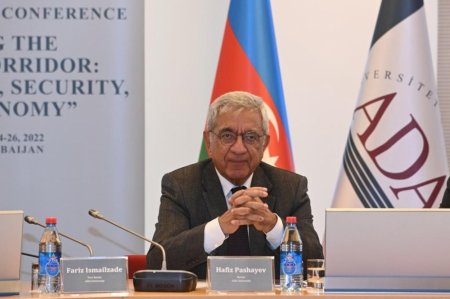 Ceyhun Bayramov “Orta dəhliz boyunca: geosiyasət, təhlükəsizlik və iqtisadiyyat” mövzusunda beynəlxalq konfransda çıxış edib
