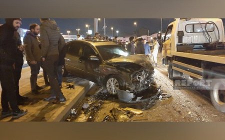 Ziya Bünyadov prospektində zəncirvari qəzada 1 nəfər ölüb, 4 nəfər xəsarət alıb YENİLƏNİB
