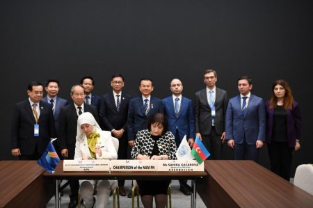 Qoşulmama Hərəkatı Parlament Şəbəkəsi ilə ASEAN PA arasında anlaşma memorandumu imzalanıb - FOTO Qoşulmama Hərəkatı Parlament Şəbəkəsi ilə ASEAN PA arasında anlaşma memorandumu imzalanıb - FOTO