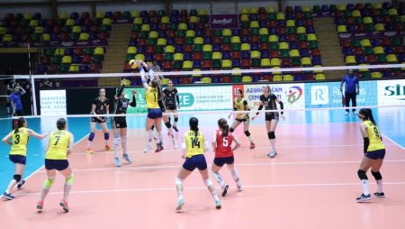 Qadın voleybolçular arasında Azərbaycan çempionatında ilk finalçı məlum olub - FOTOLAR