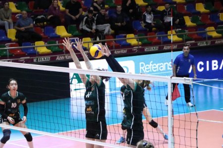 Qadın voleybolçular arasında Azərbaycan çempionatında ilk finalçı məlum olub - FOTOLAR