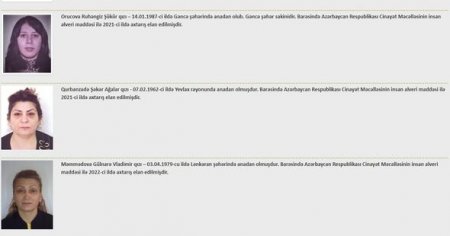 Azərbaycan 13 nəfəri insan alverinə görə axtarışa verib: HAMISI QADINDIR - FOTOLAR