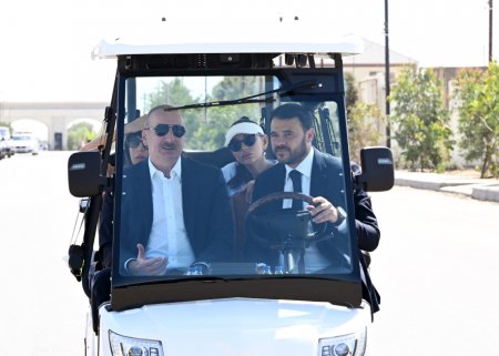 Prezident ailəsi ilə “Sea Breeze”də - Fotolar