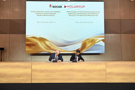 SOCAR “Şamaxı-Qobustan" sahəsinin kəşfiyyatı üzrə MOL şirkəti ilə Anlaşma Memorandumu imzalayıb