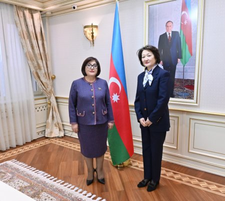 Milli Məclisin sədri Türk Mədəniyyəti və İrsi Fondunun prezidenti ilə görüşüb Milli Məclisin sədri Türk Mədəniyyəti və İrsi Fondunun prezidenti ilə görüşüb